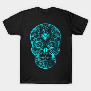 BLEU MEXICAN LATINO SCULL DESIGN T-Shirt